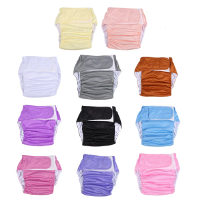 Dành cho người lớn leakproof Bỉm quần có thể giặt thanh trên bìa quần tái sử dụng bao tã nhựa cho người khuyết tật người cao tuổi