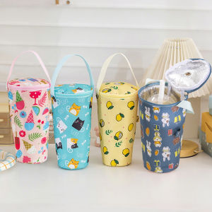 wangyueh Xách tay trà sữa Tote Túi nhiệt bảo quản túi thân thiện với môi túi xách mang cách nhiệt cup Bìa Tumbler cup phụ kiện