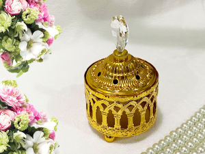 Tempat Bakar Dupa Arab Gold Ukuran 7x14 Cm