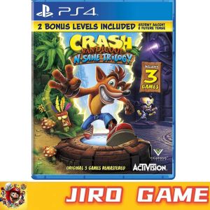 PS4 Crash Bandicoot N-Sane Trilogy + 2 Bonus Levels Included (R2)(English)(New)