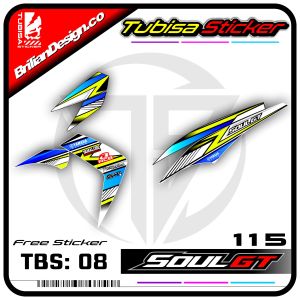 Sticker Striping Variasi Soul GT - Stiker Striping Variasi Motor Soul GT. TBS.08