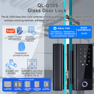 QL-G10S Smart Glass Door Lock – Sleek Secure and Smart