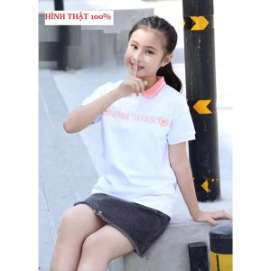 [Hàng Quảng Châu Cao Cấp] Áo Polo Cộc Tay Bé Gái lớn 25kg-30kg-42kg - Trang 25 Kids