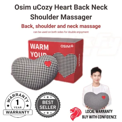 Osim uCozy Heart Back Neck Shoulder Massager Massage Cushion (Heart Edition) Home Decor Series Pillow