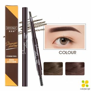 CLM ดินสอเขียนคิ้ว หัวคู่ กันน้ำ ทนทานกว่า  2 หัว  automatic eyebrow pencil