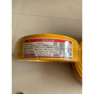 Dây Điện Đôi Mềm Hàng Chính Hãng CADI-SUN Cuộn 100m Dây Điện Đôi 2x05/2x0.75/2x1/2x1.5/2x2.5mm