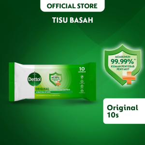 Dettol Wipes Anti-Bakteri Original 10 sheets