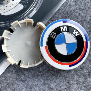 New BMW 50th Anniversary Wheel Center Logo 68mm/56mm Hubcap Decoration for BMW X1 X3 X5 X7 3 5 7 Series Z4 G20 G30 G05 G01 G11 G11
