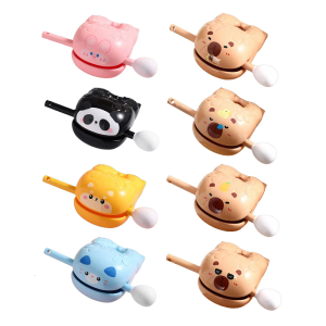 Cute Cartoon Fish Knocker Toy Percussion Instrument Temple Block Decoration for Meditations and Relaxation Made