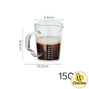 MaxPlus 70ml / 150ml Mini Coffee Milk Cup Glass With Handle Multi-functional Taste Dish