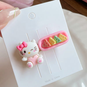 Cute 3D Japan Sanrio Cartoon Character Macaron Hairpin Hair Clip For Kids Girl Duckbilled Clip Bangs Clip Hair Accessories
