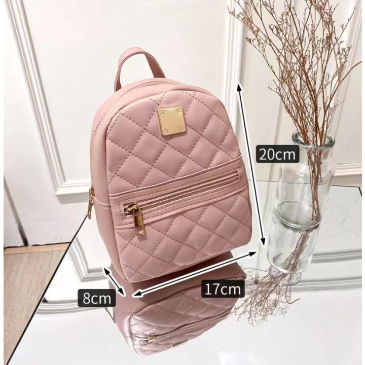 KOREAN FASHION LEATHER MINI BACKPACK FOR WOMEN #2022 Lazada PH