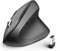 [CLEARANCE] iClever WM-101 101 Ergonomic Vertical Wireless Mouse Black with 6 Buttons Adjustable DPI 49ft Bluetooth Transmission Whisper-quiet Click | JG Superstore. 