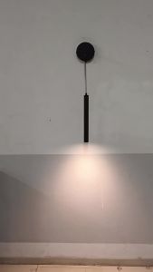 YFD Modern Minimalist Bedroom Bedside Corridor Hanging Long Wall Lamp Nordic Aisle Entrance Black Gold LED Spotlight