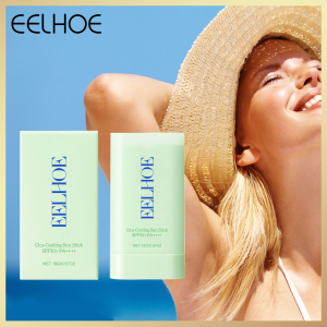 EELHOE Centella Sunscreen Stick SPF50+ Sun Protection Waterproof Sweatproof Oil Control Moisturizing Sun Block Anti Sunburn Suns Cream Sunscreen Cream Stick SPF 50+ UV Protective Anti Oxidant Sun Block Isolation Cream Lightweight Korea All Skin Type Cosme