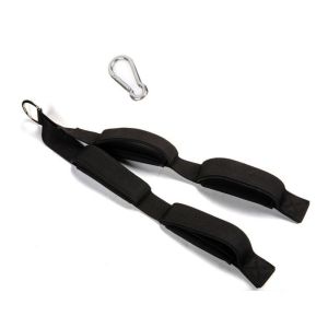 DGFDF ใช้งานได้หลากหลาย สายดึงกล้ามไตรเซพ ฝึกกล้ามเนื้อ ป้องกันการลื่น สายดึงไตรเซพ ท่าดึงหน้า แหวนคู่ สายฟิตเนสสำหรับกล้ามไตรเซพ สำหรับการออกกำลังกายในยิม