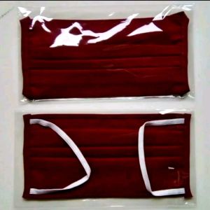 Masker kain masker karet TALI KARET X dan U MAKSER hijab dan non jilbab BAHAN MOUSECREPE