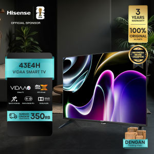 [PACKING KAYU] Hisense TV 43 inch - 43E4H NEW Vidaa U5 system - Smart TV FHD - Bezelless Design - Dolby Audio - Youtube/Netflix/Prime video - Casting - Wifi - USB - HDMI - Clean View