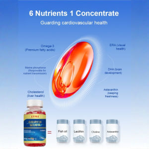 Antarctic Krill Oil Capsules High-Purity Astaxanthin Relieve Joint Pain Healthier Blood Vessels