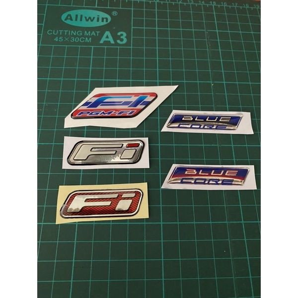 STICKER FI LOGO FOR ALL FI MOTOR / 3D STICKER /TIMBUI / LOGO YAMAHA FI ...