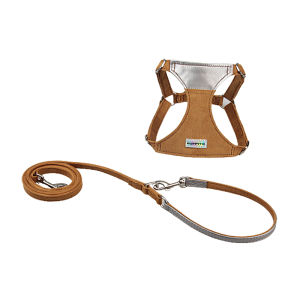 PuppyTie Patchwork Design Dog Harness And Leash Set Adjustable Puppy Chest Strap Luxury Lead Rope Comfortable For Small Medium Dogs Cats