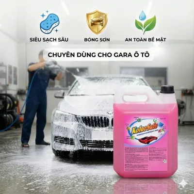Nước Rửa Xe Máy Ô tô bọt tuyết không chạm 5L Tiết kiệm Kolorsafe - Sạch sâu siêu bóng Bảo Vệ Sơn