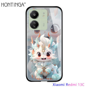 Hontinga เคสสำหรับ Xiaomi Redmi 13C 12 12C 10 5กรัม10A 11A 10C 5บวก6โปร6A 7 7A 8 8A 9 9A 9C 9T A2 A2 + K20 Pro K30 Pro K60 Ultra 5G เคสหลังมังกรจีนปีใหม่เคสแข็ง