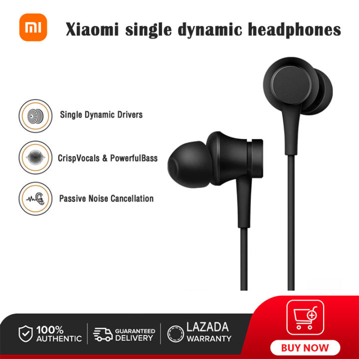 Xiaomi Mi In-Ear Headphones Basic Piston Earphone with Mic Xiaomi Wired  Headphones