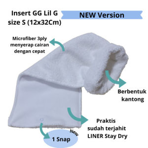 Clodi POPOK KAIN BAYI GG LIL G Solid Newborn Clodi plus 1 insert popok cuci ulang untuk bayi popok murah