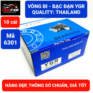 Vòng bi Bạc đạn 6301 YGR Giá bán sỉ 10 cái Sản phẩm được sản xuất theo tiêu chuẩn Thailand.