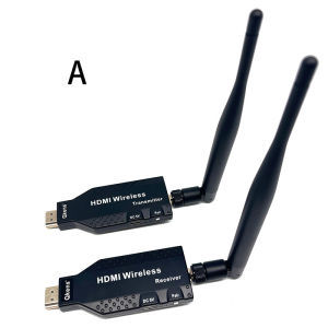 50M Wireless Video Transmitter and Receiver HDMI Extender Laptop PC TV Screen Share Display Adapter