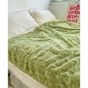 Janie Home Super soft mousse blanket thick and warm double sided blanket