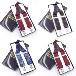 Kim loại bền dụng cụ treo kẹp Jacquard đàn hồi clip trên Độ dài có thể điều chỉnh người đàn ông của tủ quần áo Essential