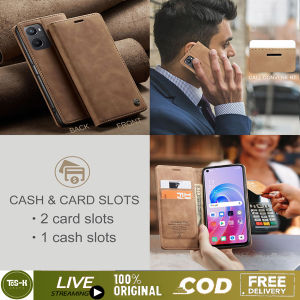 Casing untuk Iphone 11 12 13 14 15 Pro Max Caseme Leather With Card Slot