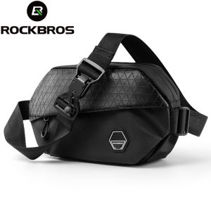 ROCKBROS Chest Pack for Men Women 3.5L Large Capacity Multifunctional Crossbody Bag Shoulder Bag Waist Travel Bag Beltbag with Magnetic Buckle