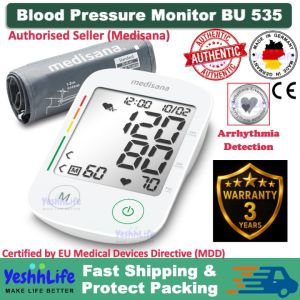 Medisana Blood Pressure Monitor BU 535 BU535 3 Years WARRANTY Medisana Upper Arm Blood Pressure Monitor - YeshhLife
