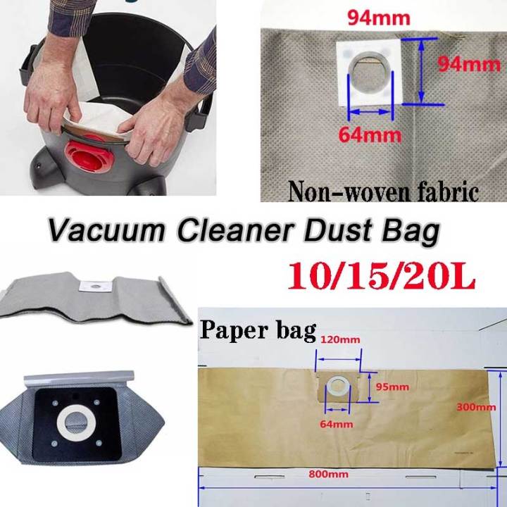 Universal Dry Vac Dust Bag Nonwoven Fabric Universal/Disposable Vacuum Stanley/YILI/BOBHOME
