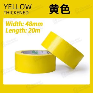 🇸🇬 [READY STOCK] 33M Yellow Black Warning Tape Waterproof Safety Hazard Barrier Caution Stripe Floor Marking Tape For Construction Site Warehouse