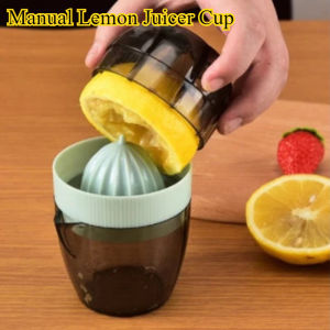 Manual Lemon Juicer Cup Mini Manual Press Fruit Juicer Manual Lid Rotation Press Reamer Hand Juicer