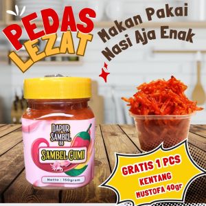 SAMBEL CUMI BY DAPUR SAMBEL88/SAMBEL CUMI PEDAS UNTUK KELUARGA/SAMBEL CUMI 150GR/SAMBEL BABY CUMI PEDAS ENAK SEKALI TANPA BAHAN PENGAWET/SAMBEL CUMI PEDAS