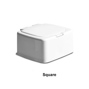 Mini Sundries Storage Box Household Drawer Organizer Cotton Swabs Jewelry Pill Case Container with Round Square Shape