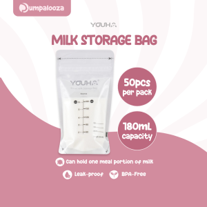 YOUHA Breast Milk Storage Bag | 50 pcs | 180mL