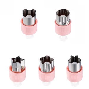 MNTT 5Pcs/set Cartoon Vegetable Fruit Cutter DIY Animal Shape Cut Mold Pastry Stamps Mold Press Type Embossed Mold Kitchen Supplies