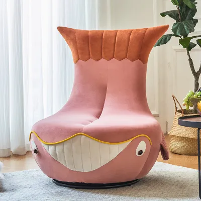 Creative alien lazy sofa rotating online celebrity whale sofa balcony lounge chair living room simple single chair