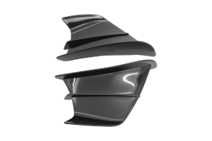 1 Pair Universal Motorcycle Winglet Side Wings Fittings for Honda Yamaha and all Motorcycles Carbon Fiber Look Wind Wings