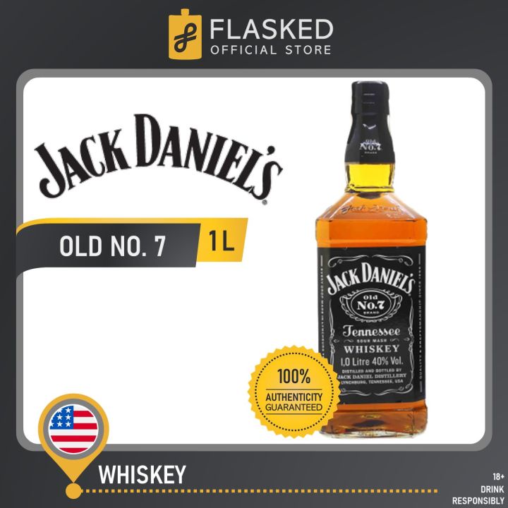 Jack Daniel's Old No. 7 Tennessee Whiskey 1L | Lazada PH
