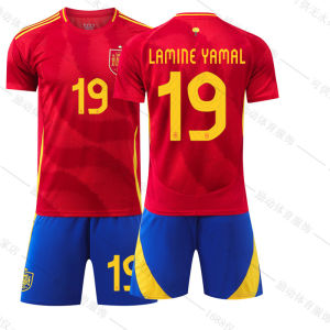 2024 European Cup Spain Home Soccer Uniform No. 7 Morata 19 Yamal 17 Nico Jersey Olmo