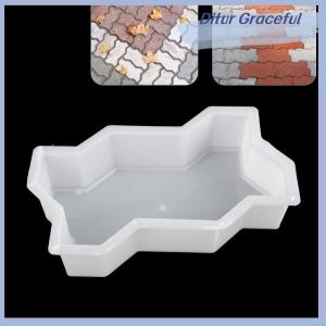 Ditur DIY Path Maker Concrete Molds Garden Pavement Mold Road Path Paving Brick Mould