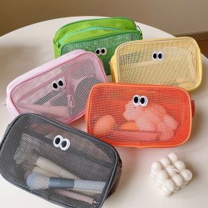 กระเป๋าเครื่องสำอางแบบตาข่ายน่ารัก กระเป๋าเข้าห้องน้ำดูแลผิว กระเป๋าสะพายไหล่ DIY กระเป๋าเก็บของเกาหลี ราคาที่สุด 350-450 บาท