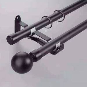 RGFV 22/28mm Durable Household Round Iron Curtain Rods Head Curtain Rods Ends Caps Curtain Accessories Roman Rod Head